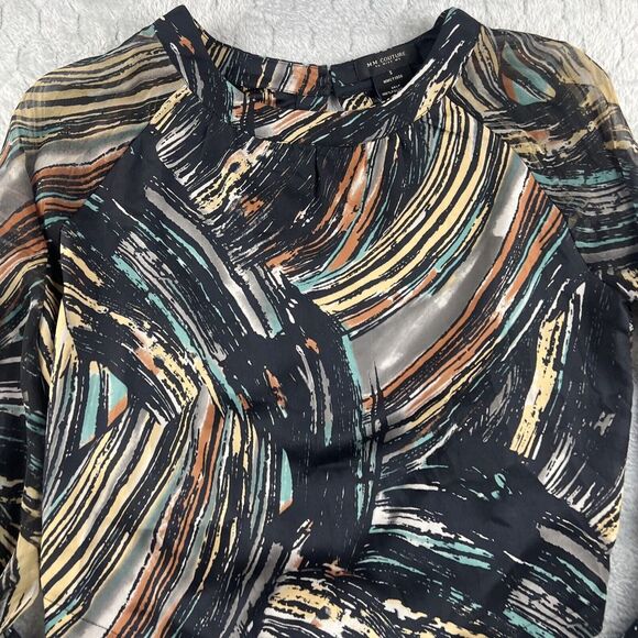 MM Couture By Miss Me‎ Long Sleeve Polyester Blouse Open Back Women's Small - Picture 2 of 8